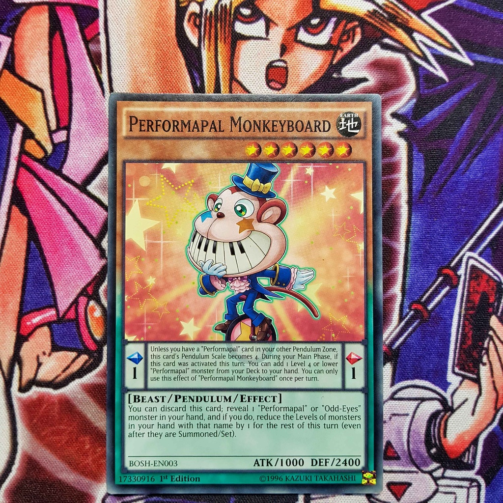 Thẻ bài Yugioh chính hãng | Performapal Monkeyboard | BOSH Common.