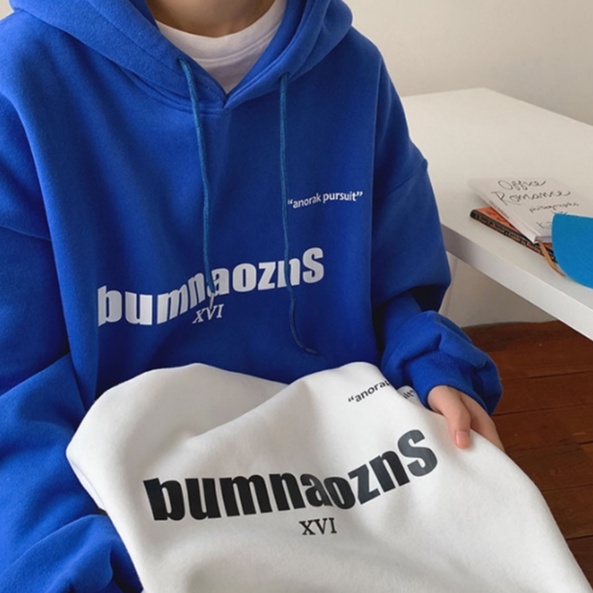Áo hoodie dáng rộng vải cotton thời trang năng động đơn giản Hàn Quốc cho nam