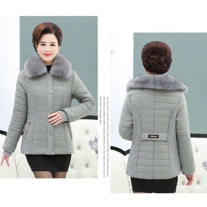 [ CÓ SẴN ] Áo phao Trung niên lót lông cho mẹ | BigBuy360 - bigbuy360.vn