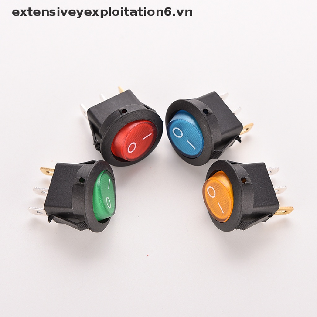 Set 4 công tắc bật/ tắt đèn led 12V 16A cho xe hơi/ tàu thuyền