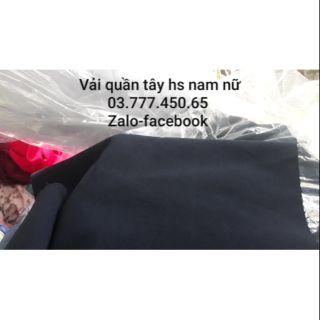 1,1 MÉT VẢI ĐỦ MAY QUẦN TÂY XANH ĐEN HS NAM KHỔ 1m65