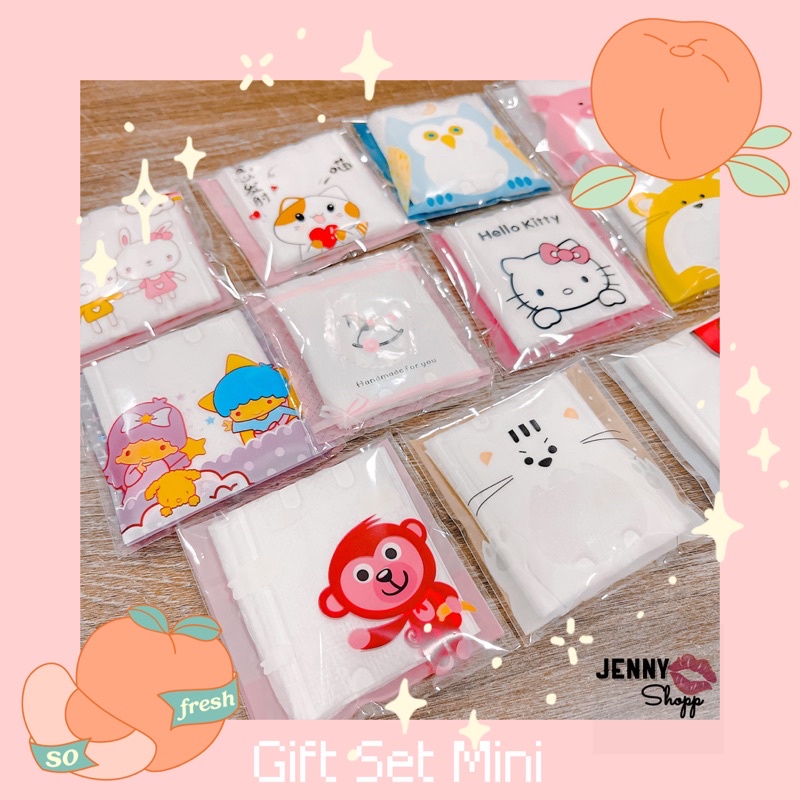 SAMPLE BÔNG TẨY TRANG DU LỊCH HÌNH NGỘ NGHĨNH CUTE TÚI 7*7CM