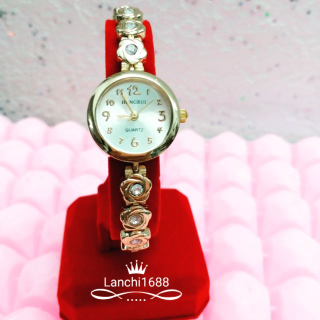 Đồng hồ lắc tay nữ hoa hồng HR4289