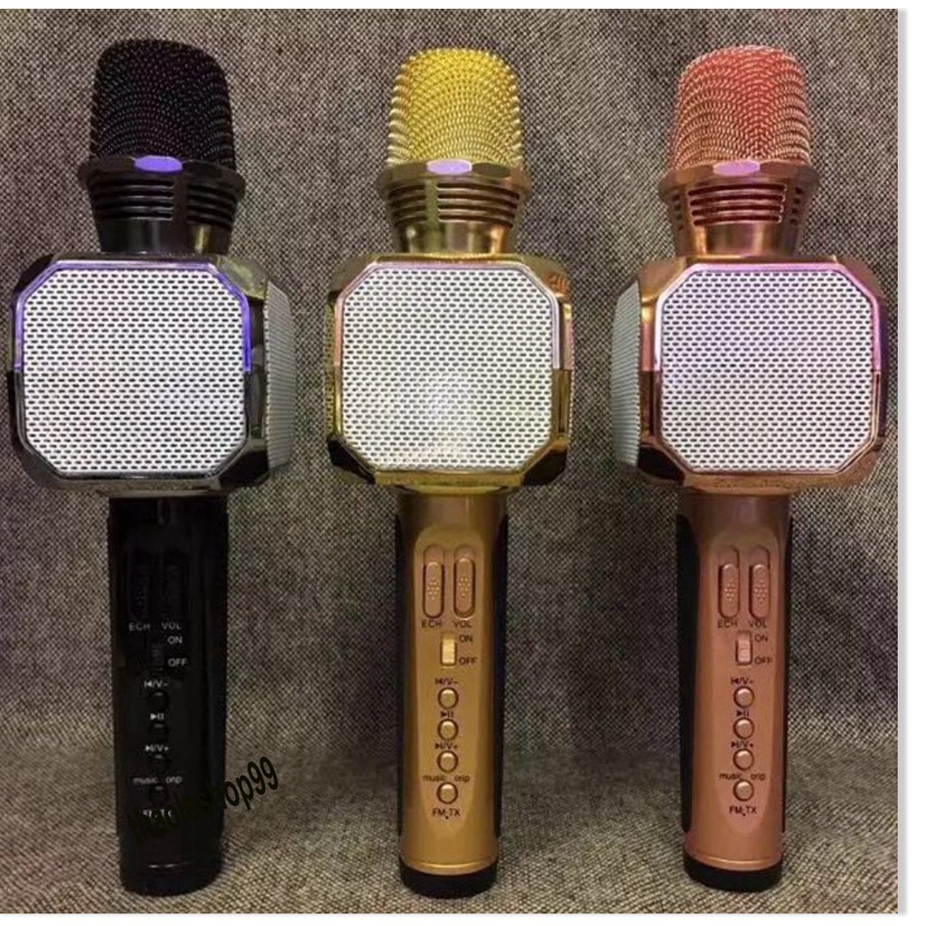 Micro Karaoke SD-10 2 loa kết nối bluetooth với điện thoại, máy tính bảng - Micro Karaoke Bluetooth kèm loa SDRD SD-10