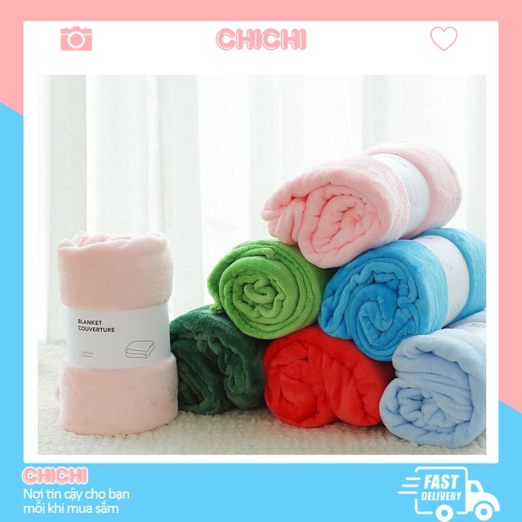 Chăn mền lông tuyết nhung dầy mịn cao cấp cho bé size lớn ChiChi CM01