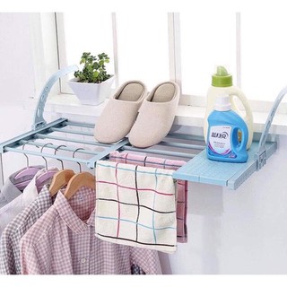 Kệ phơi quần áo rút gọn ngoài ban công loại to 68-40cm