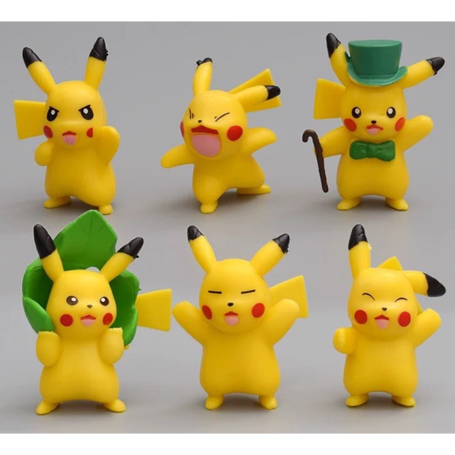 SET 6 PIKACHU( ĐẶC)TRANG TRÍ BÁNH KEM