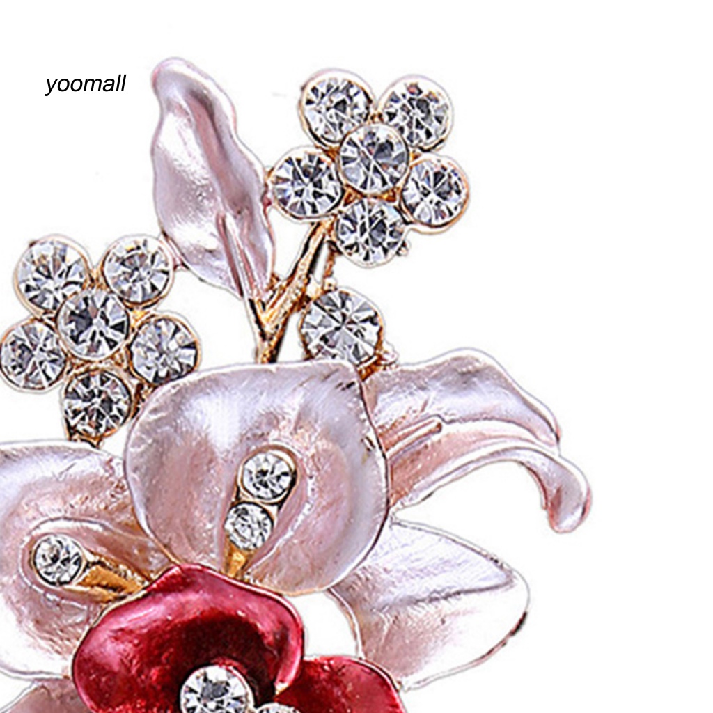 Trâm Cài Áo Hình Hoa Bằng Hợp Kim Sang Trọng Cho Đám Cưới