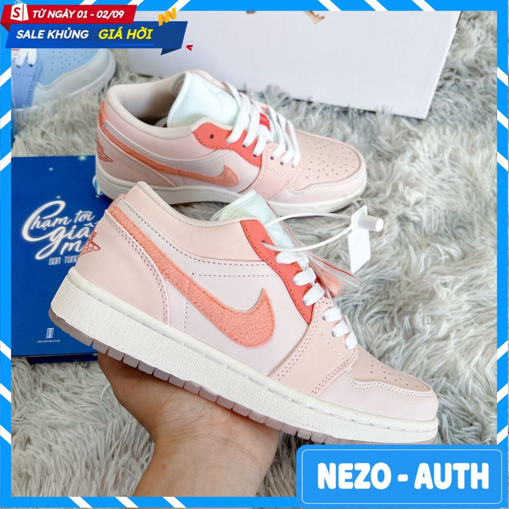 Giày 𝐉𝐎𝐑𝐃𝐀𝐍 𝐏𝐀𝐍𝐃𝐀 ✅FREESHIP✅Giày Jordan hồng phấn nỉ đế mắt cao cấp mới