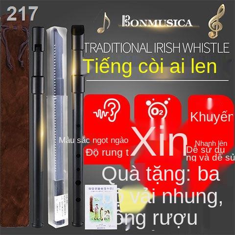 【2021】Còi mới học Sáo thiếc treble Tiếng Ailen D phím 6 lỗ dành cho người bắt đầu kèn clarinet nhạc cụ Celtic