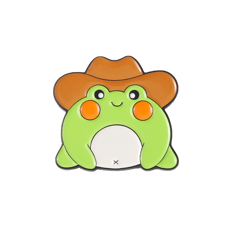 Ghim Cài Áo Hình Chú Ếch Hoạt Hình Đáng Yêu