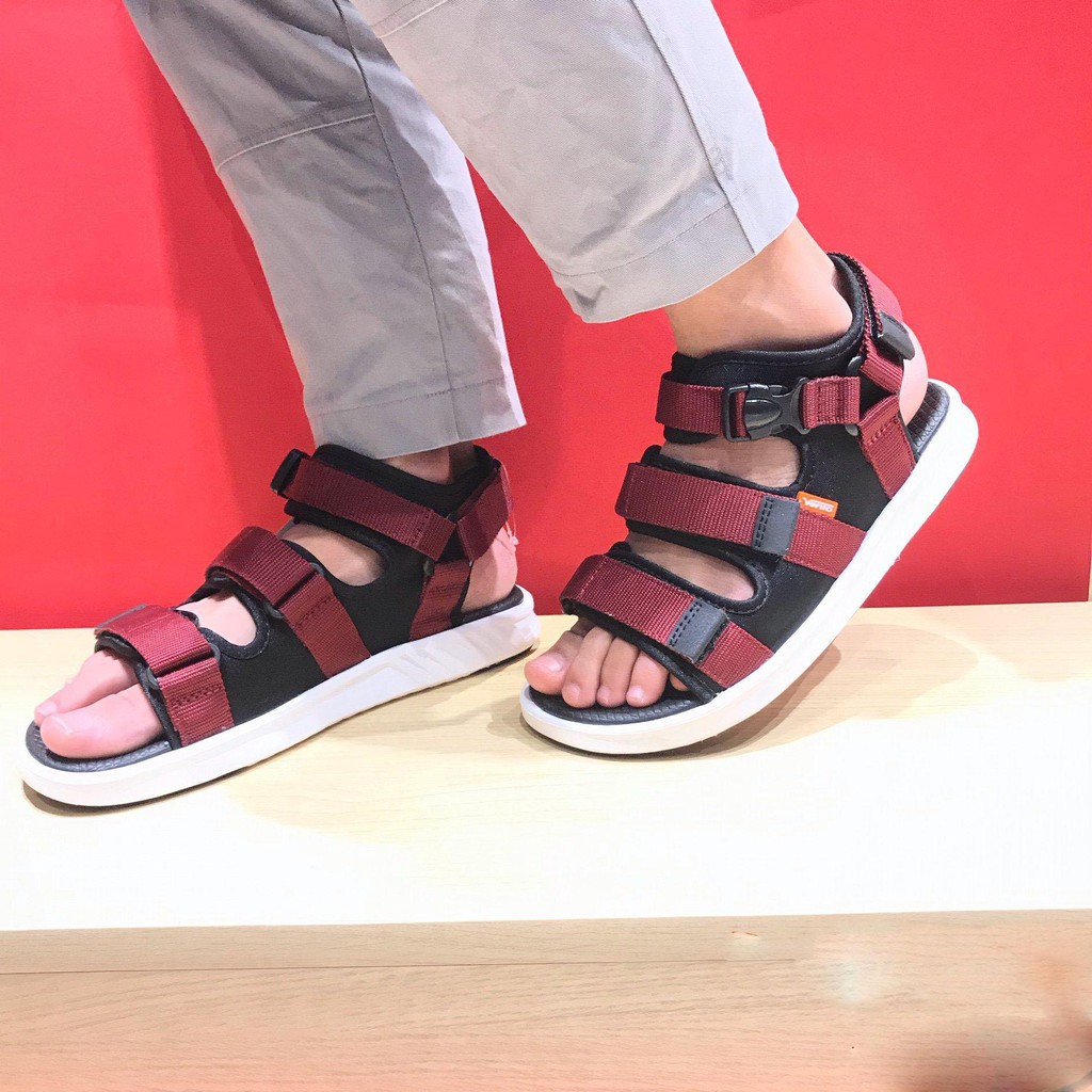 Giày Sandal Vento Nam Nữ 3 Quai Dán NB03 Hàng Chính Hãng