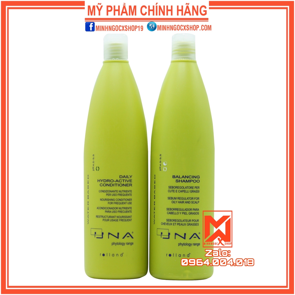 ROLLAND DẦU GỘI XẢ CÂN BẰNG DẦU ROLLAND UNA 1000ML CHÍNH HÃNG