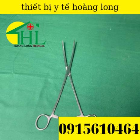 Panh Y Tế, Panh Gắp Phẫu Thuật, Pen Kẹp Y Tế, Panh Cong Không Mấu 24cm - Hàng Pakistan