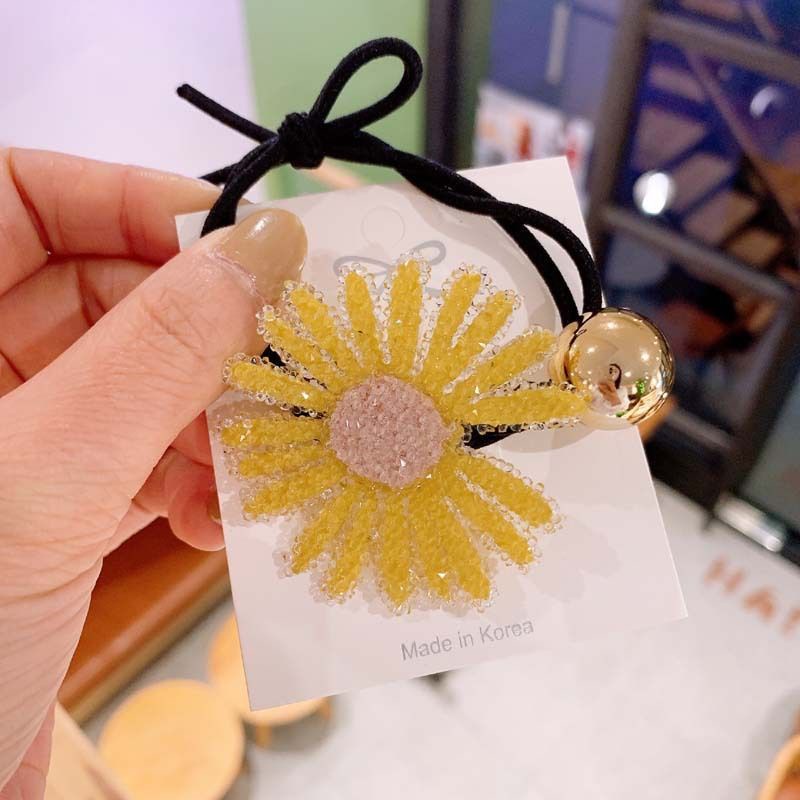 Dây Buộc Tóc Cao Su Họa Tiết Hoa Phong Cách Nhật Hàn Thời Trang Cho Nữ