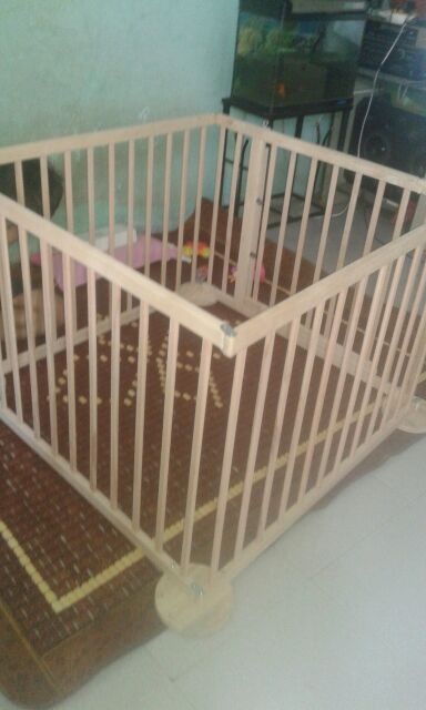 Cũi 3D cho bé 4 cánh nang dẹp