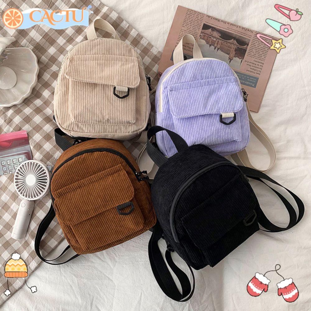 Ba Lô Du Lịch Mini Vải Nhung Thời Trang