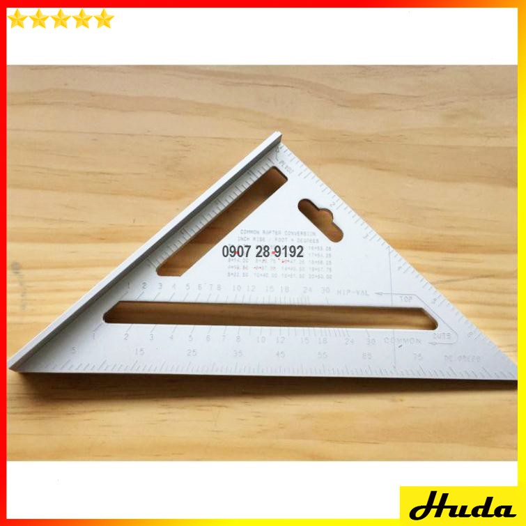 Thước tam giác nhôm Thước eke nhôm đo góc vuông đa năng  -  đồ làm mộc