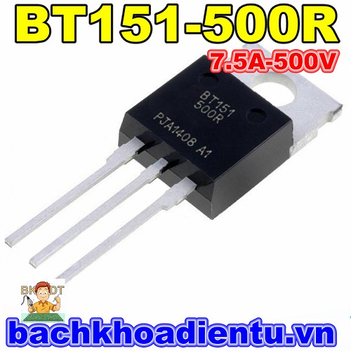 Thyristor BT151-500R (7.5A-500V) mới chính hãng.