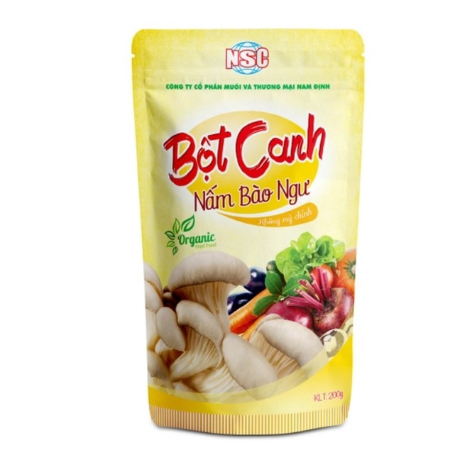 Bột canh nấm bào ngư túi 200g - Không mì chính, không chất bảo quản
