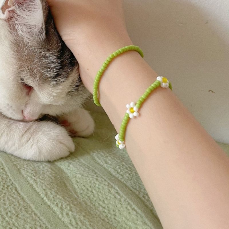 Vòng tay hạt cườm Inspired Rosé Blackpink | Vòng tay cheap moment Idol Kpop hoa cúc