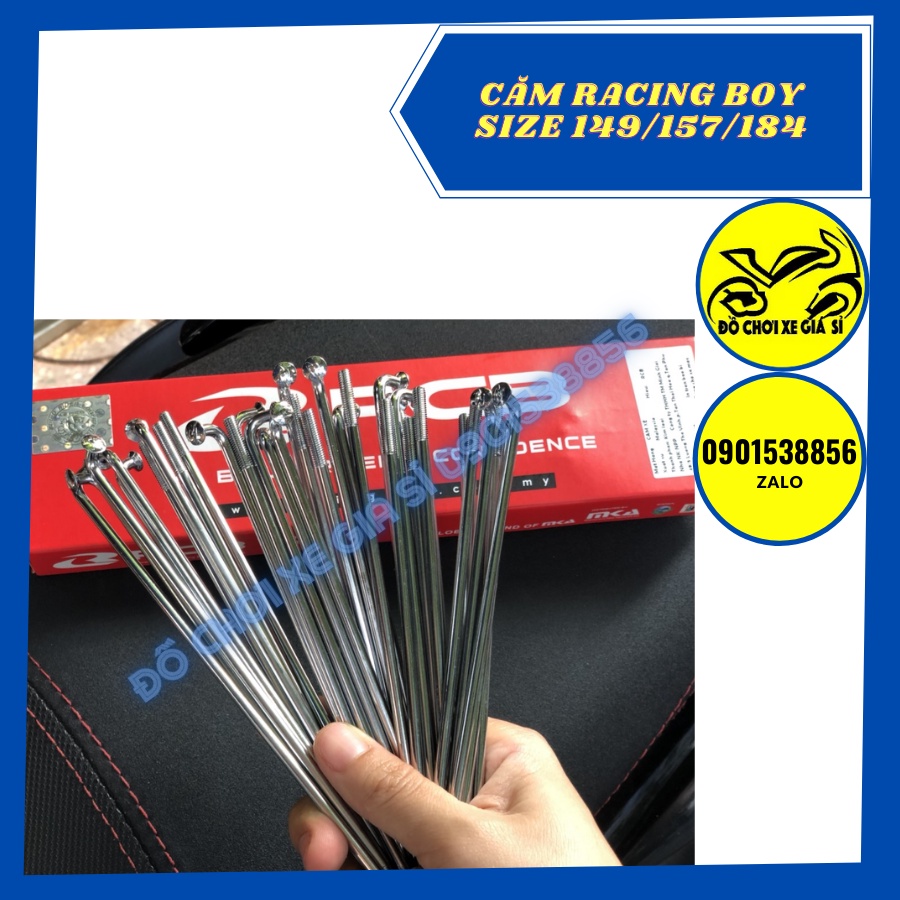 Căm Racing Boy  size 149 / 157 / 184 siêu bóng