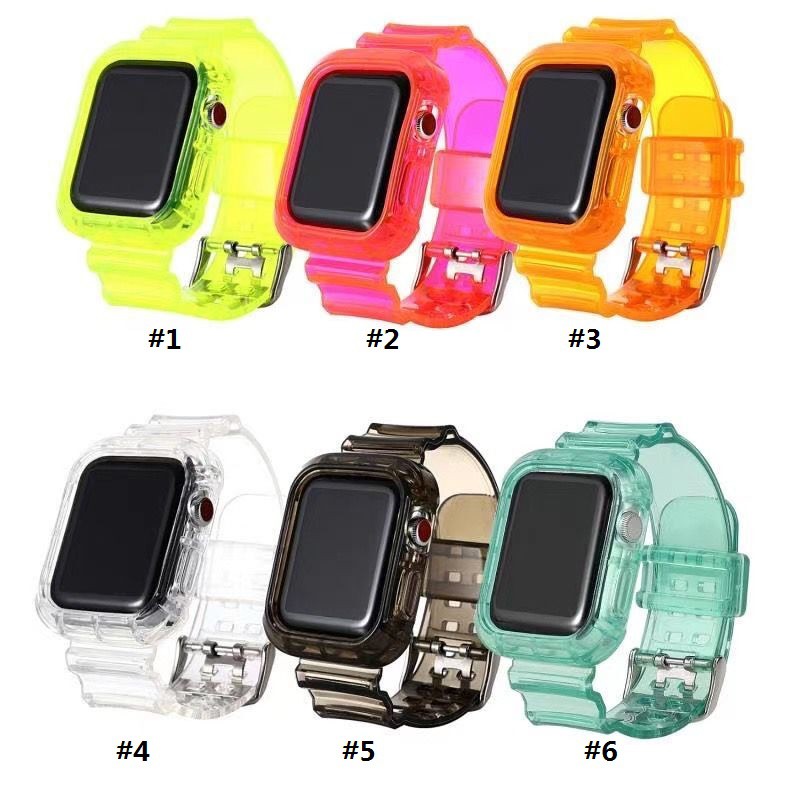 Dây Đeo Đồng Hồ Bằng TPU Mềm 2 Trong 1 Cho Apple Watch 38 / 40 / 41mm 42 / 44 / 45mm 49mm Series Ultra / 8 / 7 / SE / 6 / 5 / 4 / 3 / 2 / 1