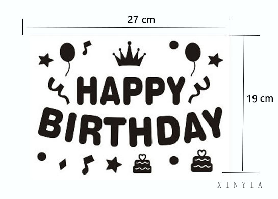 Sticker hình bong bóng trong suốt dán trang trí tiệc sinh nhật chất lượng cao