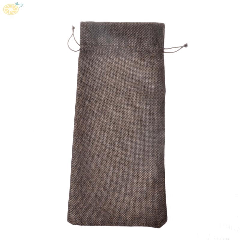 Túi vải linen dùng đựng bình rượu kích thước 16x36 CM