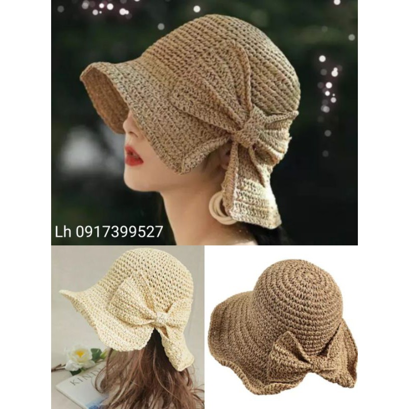 Mũ đi biển rộng vành gấp gọn, nón đi biển rộng vành gấp gọn