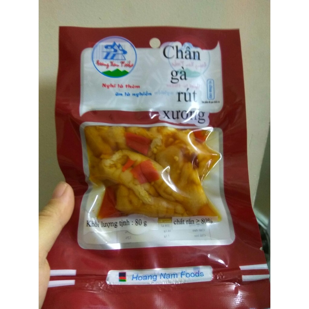 Chân Gà Rút Xương Vị Chua Cay Gói 80g_ĂN LÀ NGHIỀN