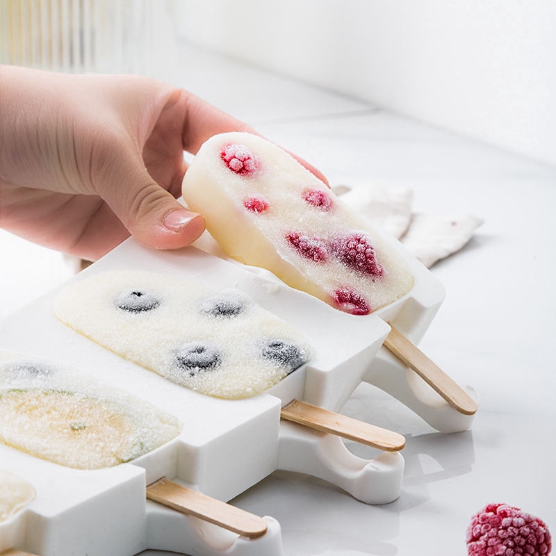 Khuôn silicone làm que kem trái cây/ đá viên cho mùa hè