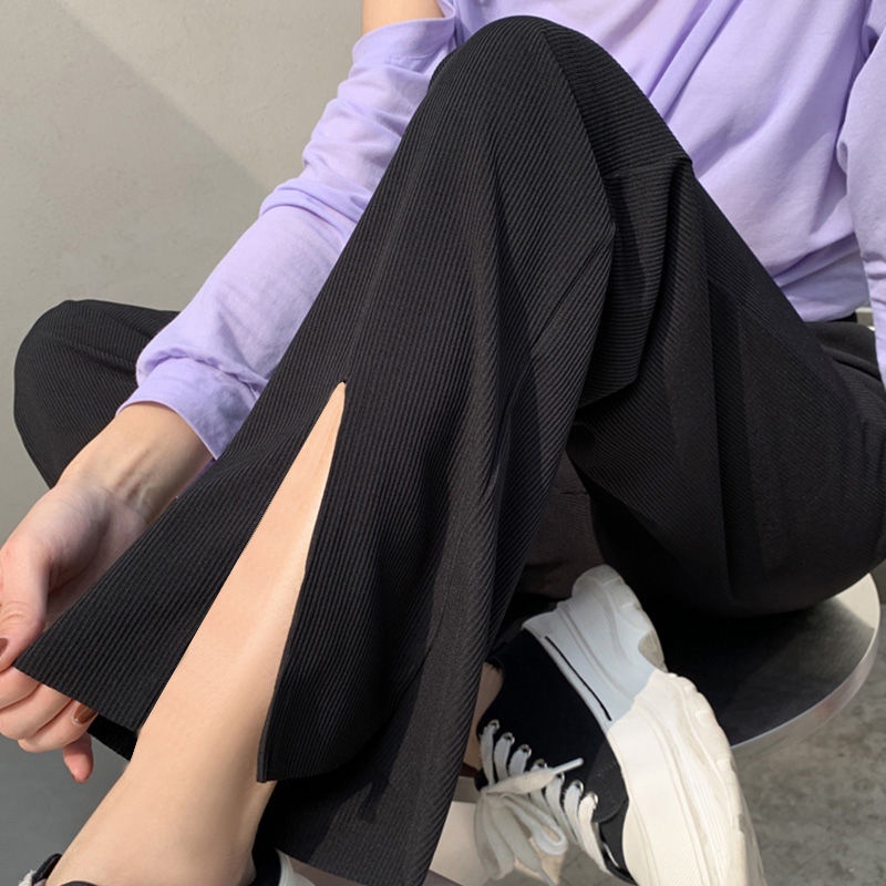 Quần dài ZHELIHANGFEI xẻ tà thời trang mùa hè cho nữ