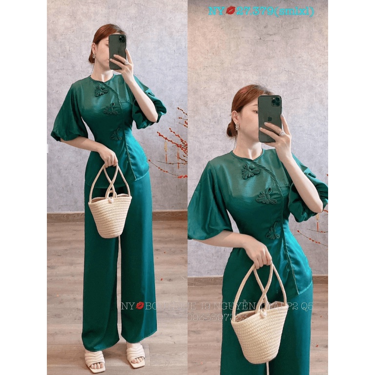 SÉT TUYẾT NHUNG SÉT ĐỒ GỌN GÀNG KÍN ĐÁO LẠI SANG TRỌNG CHỊ EM THA HỒ DIỆN ĐI DẠO PHỐ HAY HẸN HÒ CUỐI TUẦN CÙNG GIA ĐÌNH
