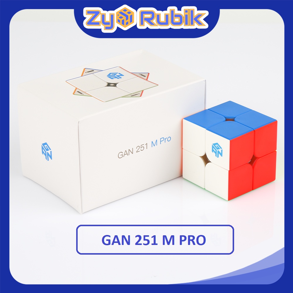 Rubik 2x2 GAN 251 M Pro Leap Có Nam Châm Cao Cấp Hãng GAN CUBE - ZyO Rubik