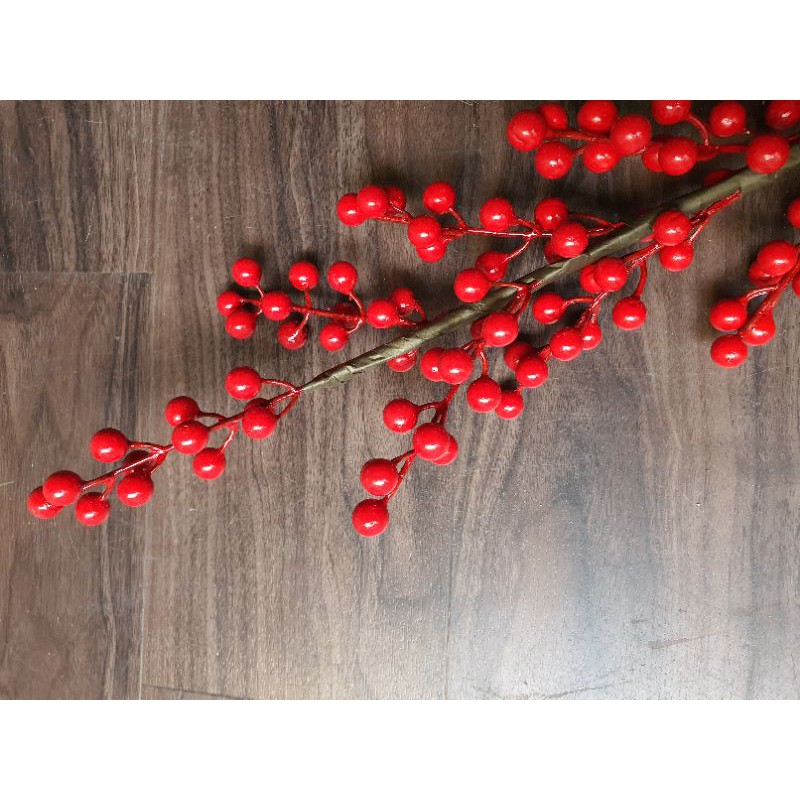 Cành đông đào - red berries [hàng xịn] - có video shop tự quay