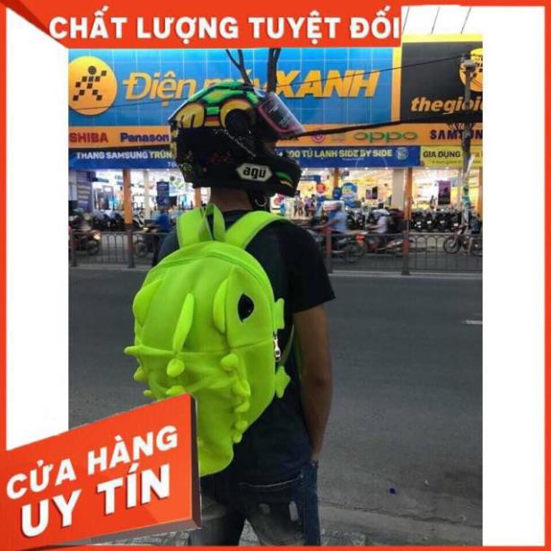 Balo khủng long vải lưới màu xanh dạ quang