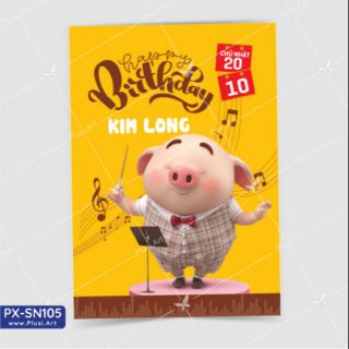 Thiệp mời sinh nhật-thôi nôi cho bé yêu