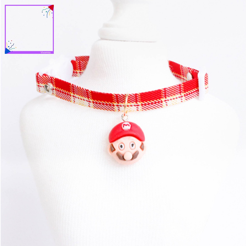 Vòng Cổ Có Chuông Họa Tiết Hoạt Hình Cho Thú Cưng