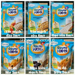 Bột ăn dặm Fruto Nga gói 200g