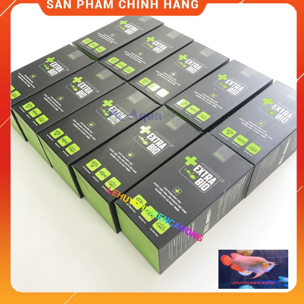 Vi Vinh Extra Bio 500ml, Vi Sinh Bể Cá, Hồ Cá Giúp Làm Trong Nước, Khử Mùi Tanh Hôi, Giảm Độc Tố, Ngăn Ngừa Rêu Hại