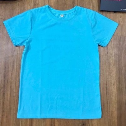 Áo Thun Trơn Màu Xanh Ngọc Ảnh Chụp Thật Ngắn Tay Cổ Tròn Form Vừa Unisex Dùng Chung Cho Nam Và Nữ