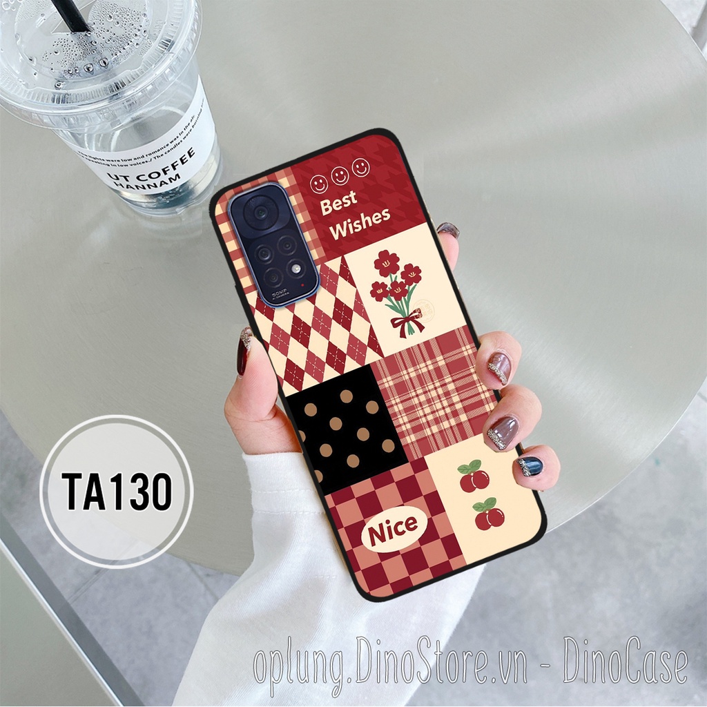 Ốp lưng Xiaomi Redmi Note 11 4G/Note 11s/Note 11 Pro 5G in hình họa tiết kẻ Caro đen thời trang viền dẻo bảo vệ camera.