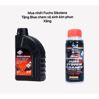 Nhớt Fuchs Sikolene  10w40 1Le  ( Tặng Bluechem vệ sinh hệ thống xăng )