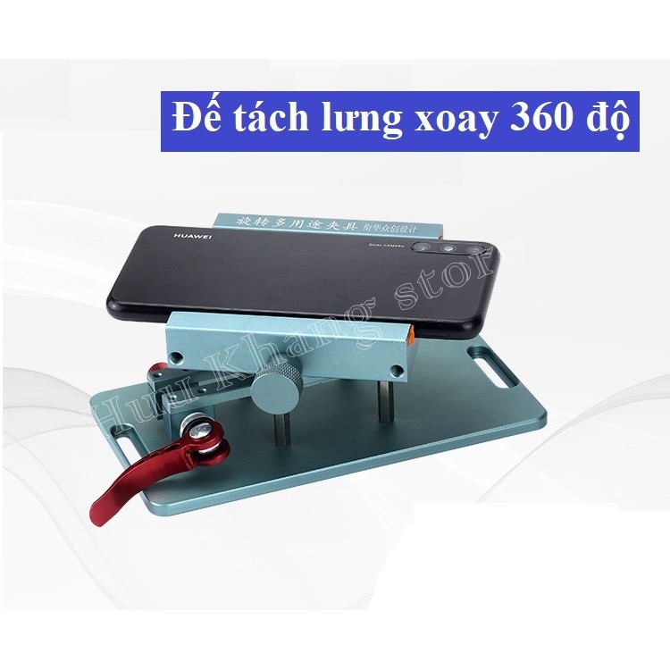 Đế kẹp máy tách lưng ip xoay 360 độ