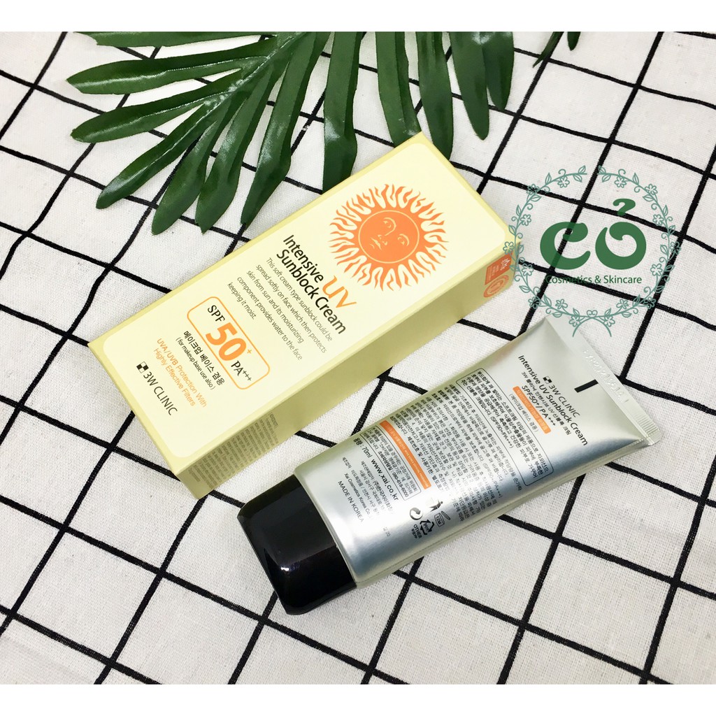 Kem chống nắng 3W Clinic UV Sunblock Cream 70 ml