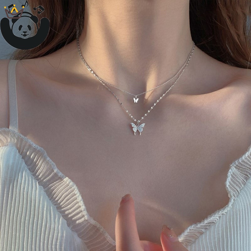 Vòng cổ Mặt Hình Bướm Phong Cách Hàn Quốc Thời Trang Cho Nữ