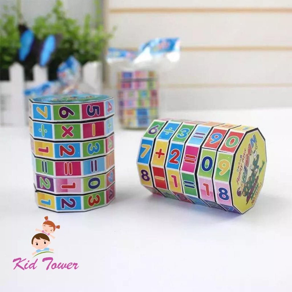 Rubik toán học cho bé làm quen phép tính cộng trừ nhân chia