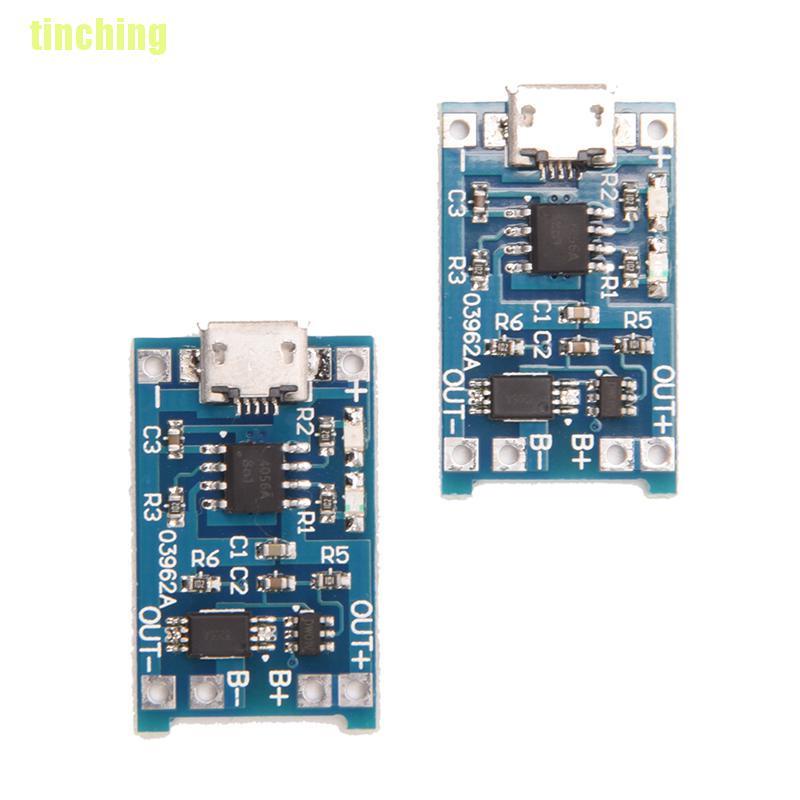 Bộ 2 Bộ Sạc Pin Lithium Tp4056 5V 1A Usb 18650 Chuyên Dụng