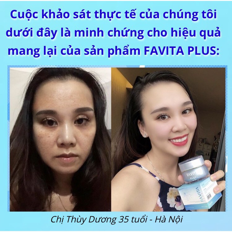FAVITA PLUS đột phá trẻ hóa làn da chỉ sau vài tuần, loại bỏ nám, tàn nhang, làm mờ nếp nhăn, chống lão hóa da
